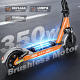 thumbnail image 3 of Electric Scooter for Adults - 350W Motor 10" Solid Tires, up to 19MPH E-Scooter with Dual Suspension, 3 of 7