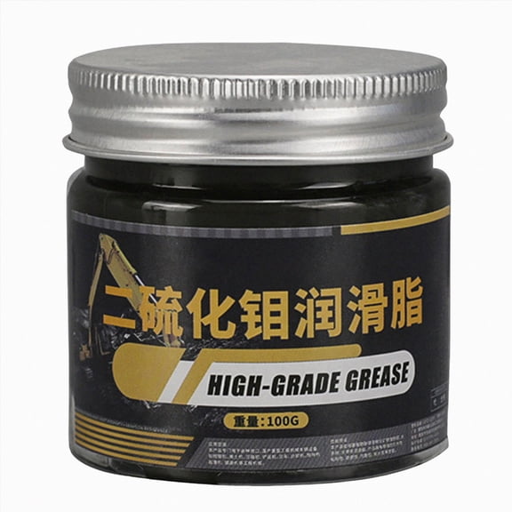 Molybdenum Disulfide Grease, High Temperature Wear‑Resistant Black Lithium‑Based Grease 100g, Heavy‑Duty Lubricant For Bearings, Half‑Shafts, Excavators And Industrial Machinery