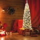 thumbnail image 3 of Costway 225 cm Árbol de Navidad Nevado Iluminado con 350 Luces LED Cálidas 641 Ramas y Base Plegable de Metal, 3 of 7