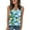 A008-Green, variant on SAATLERI Hawaiian Print Sleeveless Shirt for Women V-Neck Casual Loose Fit Summer Essential Tops Tropical Comfortable Blouse