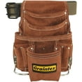 thumbnail image 5 of Graintex SS2976 10 Pocket Nail & Tool Pouch Brown Color Suede Leather with 2? Leather/Webbing Belt for Constructors, Electricians, Plumbers, Handymen, 5 of 8