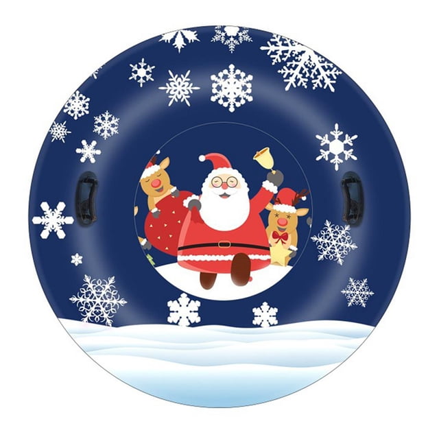 Esquí Inflable Con Asa De Remolque Anillo De Esquí Resistente Al Frío De Pvc Tubo De Nieve Inflable Juguetes De Nieve De Navidad Para Niños Y Adultos Yuarrent HA046117-01