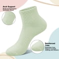 thumbnail image 5 of Loritta 20 Pairs Womens Ankle Socks Bulk Pack, Moisture Wicking Breathable Low Cut Socks Colorful, Size 10-13, 5 of 6