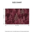thumbnail image 3 of Linen Placemat With 18×12in Double Stitching Is Effectively Insulated And Foldable For Family Hotel Picnic Trips Realistic Forests Camouflage Pattern Conifer Maroon_2 Four Pieces, 3 of 8