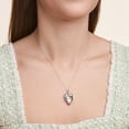 thumbnail image 6 of 3-Door Hinged Window Sterling Silver "Love" Heart Locket Necklace on Cable Chain, 18", 6 of 7