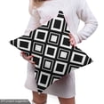 thumbnail image 4 of Ambesonne Black and White Fabric by the Yard Upholstery, Squares Modern, 5 Yards, Black White, 4 of 4