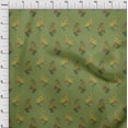 thumbnail image 3 of oneOone Polyester Lycra Fabric Leaves|Swirl & Floral Block Print Sewing Fabric BTY 56 Inch Wide, 3 of 4