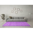 thumbnail image 3 of Ahgly Company Indoor Rectangle Solid Purple Modern Area Rugs, 4' x 6', 3 of 4