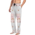 thumbnail image 5 of Happy Enjoy Pig Ghost Pajama Pants, Men's Lounge Pants Light with Drawstring and Pockets, Christmas New Year Birthday Father's Day Gifts, X-Large, 5 of 7