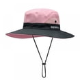 thumbnail image 1 of Chapeau de Soleil pour Femmes Extérieur Protection UV Seau Mesh Bonnet de Pêche Réglable Safari Casquette Imperméable à l'Eau, 1 of 7