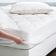 Yatas Bedding Wool Mattress Protector, Mattress Cover with 100% Cotton Cover & Special Certificated Wool Filling, Bed Cover and Protector, Ecru (Twin Size - 18 Depth)