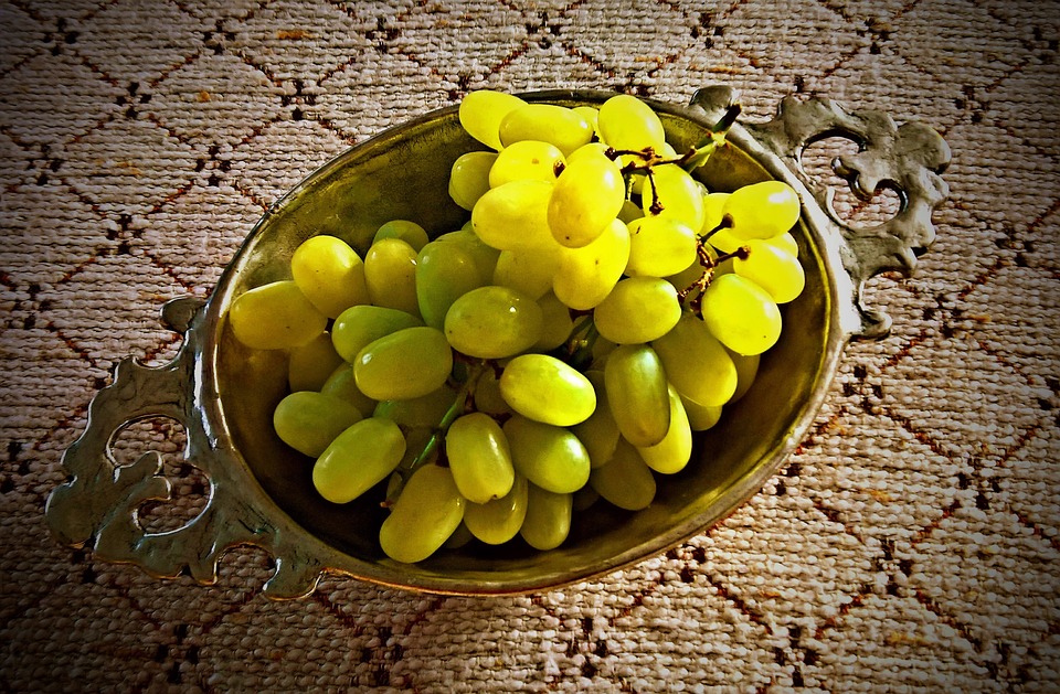 Canvas Print Seedless Fruit Grapes Green Grapes Grape Stretched Canvas
