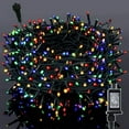 thumbnail image 1 of WATERGLIDE 98.5FT 300 LED Christmas Decorative String Lights, 8 Lighting Modes Waterproof Green Wire LED Fairy Light for Indoor Outdoor Christmas Party Garden Wedding Home Decoration (Multi-Colored), 1 of 8