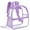 Purple, variant on YIJIAL Clear Backpack Stadium Approved 12×12 inch, with Reinforced and Wider Shoulder Straps, Small Clear Bag for Schools, Concerts, Work,Black
