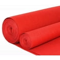 thumbnail image 2 of Aisle Runners Wedding Accessories 2mm Red Aisle Runner Carpet Rugs for Step and Repeat Display, Ceremony Parties and Events Indoor or Outdoor Decoration 24 Inch Wide x 15 feet Long, 2 of 5