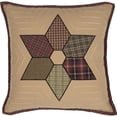 thumbnail image 2 of Patchwork Pillow in Dark Tan, 2 of 3