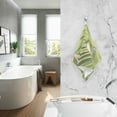 thumbnail image 2 of Yayeee 100% Cotton Hand Towels for Bathroom 16" x 28" Soft Absorbent Kitchen Towel, Light Green Martini, 2 of 7