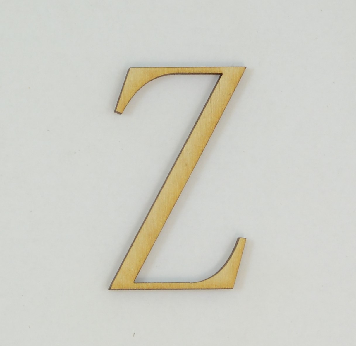 1 Pc, 8 Inch X 1/8 Inch Thick Fangsong Font Wood Letters Z For Direction Use Or Decor - image 1 of 3