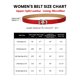 thumbnail image 4 of Catelles Red Four-Leaf Clover Alloy Automatic Buckle Genuine Leather Women's Durable Belt, Suitable for Casual and Business Wear, Fashionable Width 2.8cm, Gift Box &Length 100cm, 4 of 11