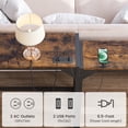 thumbnail image 5 of Console Table with Outlet, Sofa Table Narrow End Table with Charging Station for Living Room Office Bedroom Entryway Table Rtractable Size-Vintage, 5 of 9