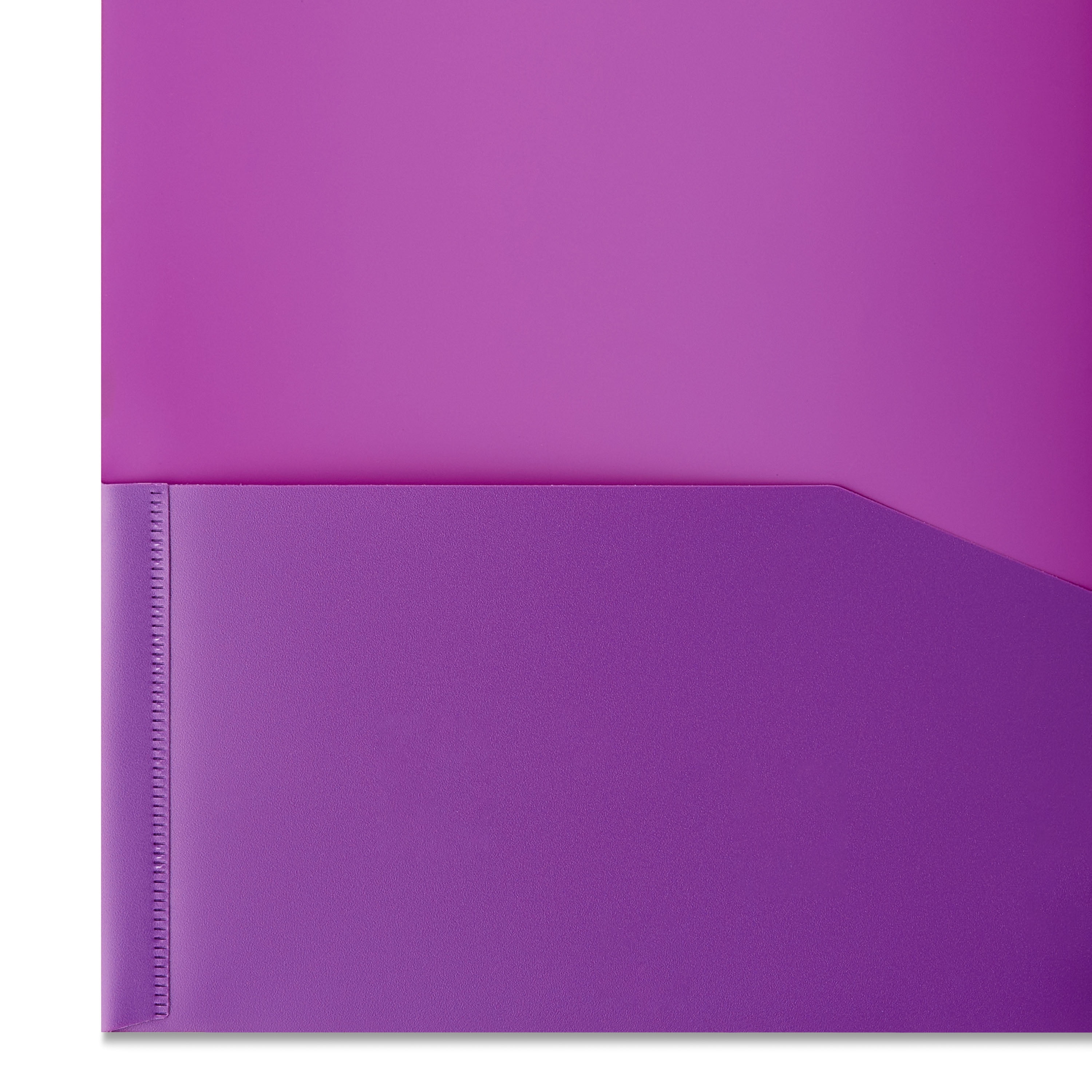Pen+Gear Letter Size 3-Prong Poly Folder, 9.4" x 11.4", Purple