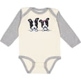 thumbnail image 3 of Inktastic Boston Terriers (dark Apparel) Boys or Girls Long Sleeve Baby Bodysuit, 3 of 5