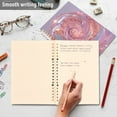 thumbnail image 5 of Transparent Pink Spiral Ring Binder Notebook Journey Note Diary College Ruled Spiral Notebook Study Loose Leaf Paper A5 60 Pages, 5 of 8