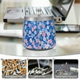 thumbnail image 6 of Yayeee Ashtray with Lid for Cigarette Smokeless Stainless Steel Home Ash Holder, Blue Daisy, 6 of 7