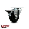 thumbnail image 2 of 3.5 Inch Phenolic Wheel Swivel Top Plate Caster  Posi Brake Service Caster, 2 of 2