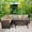 AS PICS, variant on Gymax 3PCS Rattan Dining Sofa Set w/6 Cushioned Seats Patio Furniture