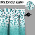thumbnail image 5 of Leopard Print Kitchen Curtains 24 Inch Short - 3 Panel Set, Modern Cheetah Spot Design, Rod Pocket Animal Print Curtains 100% Polyester, Fashion Tropical Pattern for Living Room, Bedroom, Easy Wash, 5 of 6