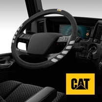 Cat® UltraSport Faux Black Leather Semi Truck Steering Wheel Cover, Fits RV and Big Rig Trucker, Steering Wheel Cover for Trucks 18 Wheeler - X-Large 17.5" - 18" Inches