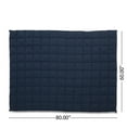 thumbnail image 2 of Weighted Blanket, 205T Cotton 20lbs Weighted Blanket, Navy Blue Fleece Blankets,Cotton Throw Blankets, Household Supplies & Décor Bedding Blankets & Pillows 205T Cotton 20lbs Weighted Blanket, 2 of 6