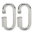 thumbnail image 1 of Secure Connections Compatible with High-altitude Operations, Quick Link Stainless Steel Outdoor Activities Connector, Heavy Duty Locking Carabiner, Rustproof, 1 of 5