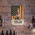 thumbnail image 3 of Freedom Paws Patriotic Italian Greyhound Vintage Memorial Day Vertical Metal Aluminum Sign Greyhound Dog Lover Wall Art Home Decor - 12006, 3 of 5
