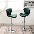thumbnail image 2 of Contemporary Vertical - Lined Barstools / Used in Dining Spaces / Adjustable Height for Custom Fit, 2 of 7