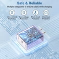 thumbnail image 6 of USB C Charger Block Fast Charging, PD 20W Charging Box with Type C to C Cable 6FT, USB C Block Wall Charger Adapter Charger Station Power Base Compatible for iPhone Samsung Android, Purple, 6 of 7