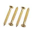 thumbnail image 4 of LOOKSEVEN 4pcs Electric Guitar Metal Neck Plate Screws 5×45mm for Squier Strat ST Tele Guitars Replacement - Gold, 4 of 6