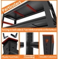 thumbnail image 5 of Plant Rack, 4 Tier Adjustable Heavy Duty Steel Storage Rack, Metal Shelving Unit, 3000lb Storage Shelves for Kitchen Garage Office Warehouse Organization, Black-14"D x 32"W x 44"H, 5 of 8