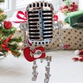 thumbnail image 1 of Accesorios decorativos de luz de robot de guitarra de metal vintage USB para regalos de vacaciones (rojo) Ehuebsd Libre de BPA, 1 of 4