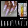 thumbnail image 3 of 500PCS False Nail Tips Reusable Plastic DIY Nail Extension Mold Gel Nail Mold, 3 of 10