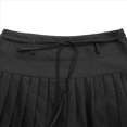 thumbnail image 4 of Faldas Plisadas para Mujer, Falda de Tenis de Cintura Alta, Falda Pantalón Deportiva con Bolsillos. Cinturón Fino Negro L, 4 of 9