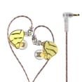 thumbnail image 1 of Sidaley Auriculares para teléfono móvil con cable de 3,5mm Jack HiFi auriculares universales con cancelación de ruido Cable largo desmontable Teléfono y Comunicación Oro normal, 1 of 6