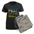 thumbnail image 5 of CafePress - Pray For Ukraine Pajamas - Women's Short Sleeve Print T-Shirt and Pants Dark Cotton Pajama Set, 5 of 7