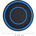 thumbnail image 2 of Auprite Non-Slip Anti Dust Mats - 2 Pack 2.75 Inch Diameter Universal Auto Anti Slip Cup Holder Insert Coaster, Durable, Suitable for Most Car Interior(Blue), 2 of 7