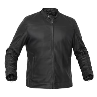 Touch&Torn Men's Motorcycle Leather Jacket Genuine Cow Hide Biker