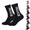 Black, variant on Groom Socks Breathable Cotton Blend Mid-Calf Wedding Crew Socks for Men One Size