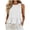 White, variant on APEXFWDT Peplum Top Women's Cotton Linen Beach Ruffle Tank Top Round Neck Sleeveless Cute Casual Summer Shirt