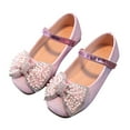 thumbnail image 3 of EnJoCho Girls Baby Princess Shoes Star Sequin Pearl Rhinestone Bow Sandals Dancing Shoes Pearl Bling Shoes Single Kids Shoes Little Girl Stylish Party Shoes Gold, 3 of 6