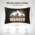 thumbnail image 4 of KLL Not All Who Wander Are Lost4 Pattern Silk Pillowcase for Hair and Skin Standard Size 20"X 30" Soft Breathable Pillow Covers for Sleeping, 4 of 7